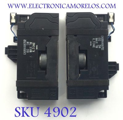 KIT DE BOCINAS PARA TV LG / NUMERO DE PARTE EAB64488701 / EAB64488702 / 6Ω / 5W / MAX 7W / K.TONE / PANEL NC490DUE-AAFX1 / MODELO 49LK5700PUA.BUSWLOR
